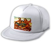 MERCHANDMANIA GORRA 5 PANELES REDECILLA TRASERA familia playa comida fiesta vacaciones niños estilo rapero
