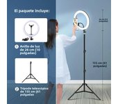 LED Selfie Ring Light Photography Video Light,Optional Tripod Stand,8/10 Inch RingLight with Phone Holder for Live Streaming