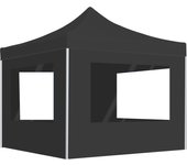 vidaXL Carpa plegable profesional con paredes aluminio antracita 3x3 m
