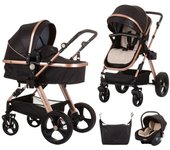 Chipolino Carrito de bebé HAVANA trío convertible con bolso y mosquitera de Chipolino