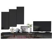 Conjunto de salón Providence B129 , Muebles ES, Aglomerado laminado, Con mesa de tv, 300 x 43cm