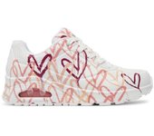 Skechers | Zapatillas Uno blanco, rosa