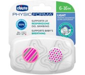 Chicco Chupete Silicona Physio Light Rosa 6-16M 2 Unidades