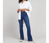Women's Jean Fashion Jeans Stretch Flare Jeans Pull On Denim Pants Regular Fit Jeans High Waisted