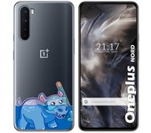 Tumundosmartphone Funda Gel Transparente para OnePlus Nord diseño Hipo Dibujos