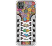 Tumundosmartphone Funda Silicona Antigolpes para Motorola Moto G9 Power diseño Zapatillas 05 Dibujos