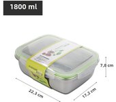 304 Stainless Steel Fresh-keeping Box Sealed Leak Proof Lunch Box Fruit Box with Lid Dumpling Container Refrigerated Storage Box