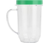 Accesorio de repuesto para vaso de licuadora de 16 oz con anillo de borde verde para batidora MB‑1001 de 250 W