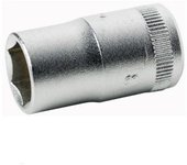 Llave vaso cuadradillo 1/2 boca hexagonal serie corta metrica m-22