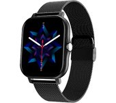 Smart Watch 1.69 Inch Full Touch Screen Fitness Tracker Call Smart Watch for Android iOS Mesh Band 51*40*12mm