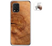 Tumundosmartphone Funda Gel Tpu para Xiaomi Mi 10 Lite diseño Madera 04 Dibujos