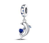 Ocean Series 925 Silver Luminous Shell Pearl Fishtail Tortoise Charms Beads Fit Pandora 925 Original Bracelets Fine DIY Jewelry