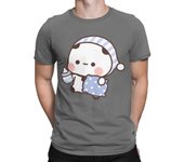 Men Bubu Panda Going To Sleep With Dudu Bear T Shirts 100% Cotton Clothes Crazy Short Sleeve Crewneck Tees Size T-Shirt 71813
