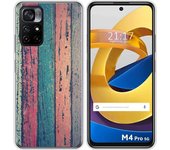 Funda Silicona para Xiaomi POCO M4 Pro 5G diseño Madera 10 Dibujos