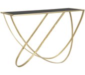 Consola MF620, Metal, Oro, 120x40x79 cm