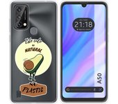 Funda Silicona Transparente para Blackview A50 diseño Culo Natural Dibujos
