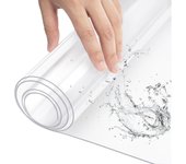 Mantel de PVC  Impermeable Transparente Grosor de 0,11mm/0,18mm/0,25mm/0,50mm Lámina Fina de Mesa Anchura de 140cm, Cubre Mesa Anti Manchas, Protector para Mesa Rectangular y Muebles. Fácil de Limpiar