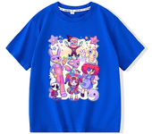 2024 The Amazing Digital Circus T-Shirts Children Short Sleeve Boys Girls Cartoon Pomni Top Casual Spring Summer Cotton Clothes