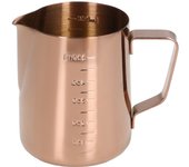 Jarra para espumar leche de 550 ml con escala Jarra para espumar café de acero inoxidable en oro rosa