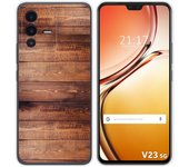 Funda Silicona para Vivo V23 5G diseño Madera 02 Dibujos