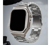 2024 New Stainless Steel Strap+Case for Apple Watch Apple Watch Series 10 42mm 46 Cover IWatch Series 10 Luxury Modification Kit
