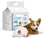 SMELL & SMILE Pañales Desechables para Perro Pañales para Perros Hembra Pañal Sanitarios para Perro Mascotas Bragas Higiénicas Suaves absorbentes (L)