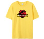 Jurassic Park T-Shirt Men 100% Cotton Printed T-Shirts Casual Women Funny Tops Jurassic World Tees Short Sleeve Cool T-shirt