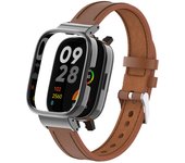 Apply to red rice watch 1 2 3 strap ultra-fiber leather strap metal protection box one Smart Sports Redmi Watch 3 strap