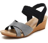 Sandalias de Verano para Mujer, Sandalias de Punta Descubierta Mujer, Ajustado para Viajes al aire libre en verano, campamentos, Playa.
