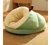Cozy Slipper-Style Pet Bed: Warm, Breathable, and Washable Foldable Dog & Cat House for Small Pets