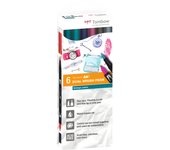 Estuche 6 rotuladores doble punta pincel. colores vintage dual brush (caja cartón) tombow abt-6c-5