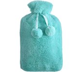Nueva bolsa de inyección de agua caliente de dos lados para manos, calentador de manos de oso lindo grande, bolsa de agua caliente de irrigación de goma de peluche, verde