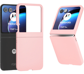 Ultrathin Skin Feel Candy Color Flip Case for Motorola Moto Razr 50 Ultra 40 Ultra Razr 50 5G PC with Film Protection Back Cover