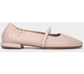 Pedro Miralles Zapatos planos de piel en color rosa modelo SANTILLANA en tonos Rosas. Hecho a mano en España.