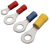 Electro Dh DH Pack de 100 Terminales Fastom Redondo 4.3mm para Cables de 4 a 6mm² Funda Amarilla