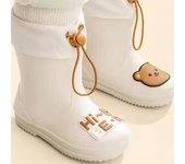 Zapatos de agua EVA para niños, Botas de lluvia antideslizantes de dibujos animados para bebés, zapatos impermeables para niños pequeños