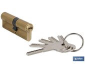 Cilindro de seguridad de latón 40/40 - leva larga igualados aaa
