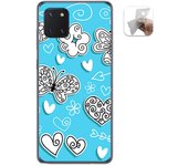 Tumundosmartphone Funda Gel Tpu para Samsung Galaxy Note 10 Lite diseño Mariposas Dibujos