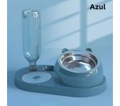 New 2-in-1 Cat Bowl Water Dispenser Automatic Water Storage Pet Dog Cat Food Bowl Food Container with Waterer Pet Waterer Feeder