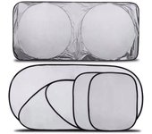 6 Pieces/Set Car Sunshade Windshield Covers Anti Snow Ice Window UV Protection Shield Reflective Sun Block Front Rear Back Side