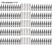 50/100/300Pcs Blades Stainless Steel Engraving Knife Blades Metal Wood Carving Knife Blade Replacement Surgical Scalpel Craft