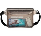 PVC Waterproof Mobile Phone Bag Valuables Belt Bag For Beach Swimming Snorkeling with Adjustable Waist Strap Dry Bag