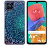 Funda Silicona Transparente para Samsung Galaxy M33 5G diseño Mandala Dibujos