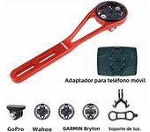 ZRACE Bicycle Computer Out front Mount Holder for integrated handbar/Stem/handbar,iGPSPORT / Garmin/Bryton/GoPro/Mobile phone