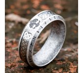 2023 Special Design Stainless Steel Viking Ring Runes Tree of Life Ring For Men Vintage Celtic Knot Rune Vintage Jewelry