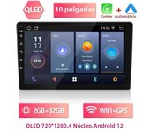 BOSSCAR 7‘’9‘’10‘’2Din Car Radio Android12 Carplay FM BT GPS WIFI Universal Auto Multimedia Player HD Touch Screen Autoradio