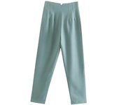 TRAF Office Wear High waist Pants for Women Formal Pants Office outfits Pencil Trousers Black Pink White Fashion Ladies Pants