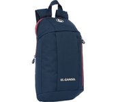 SAFTA - MINI MOCHILA CREMALLERA VERTICAL EL GANSO "CLASSIC" - Mochila con Asas Ajustables y Espalda Ergonomica - Mochila con Compartimientos con Cremallera - Mochila Diseño Único y Licencia Oficial By EL GANSO "CLASSIC"