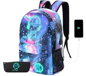 Mochila para niños y niñas, mochila luminosa anime para niños, mochilas escolares, mochila informal