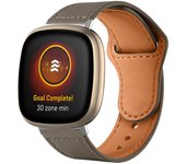 Fitbit Versa 4fitbit Versa 3sense 2fitbit Sense leather stylish business strap replacement for men and women wristbands